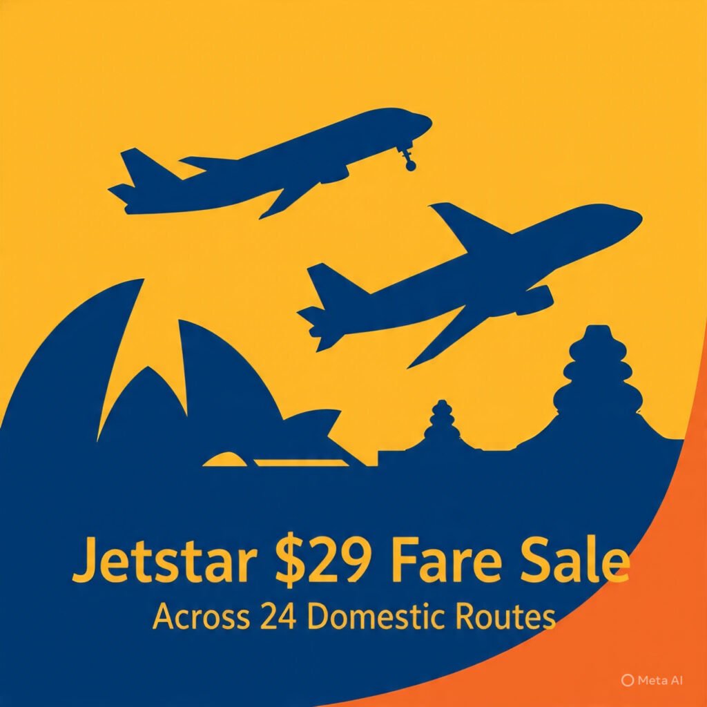 Jetstar Fare Sale: $29 Flights Across 24 Domestic Routes
