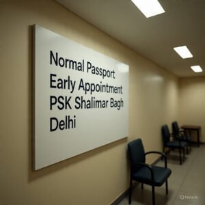 Normal Passport Early Appointment PSK Shalimar Bagh Delhi - 9999422422