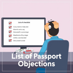 List of Passport Objections - Contact 9999422422 - AM Global