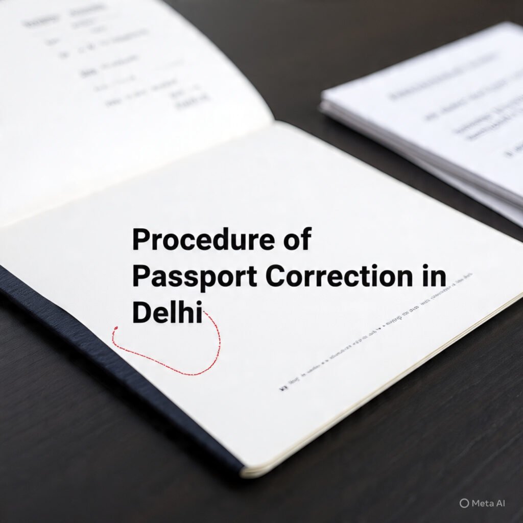 Procedure of Passport Correction in Delhi - AM Global - 9999422422