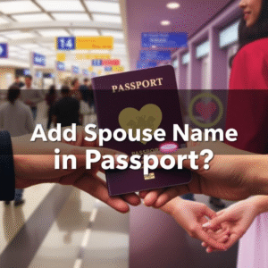 Add Spouse Name in Passport? Priority Passport Appointment - 9999422422