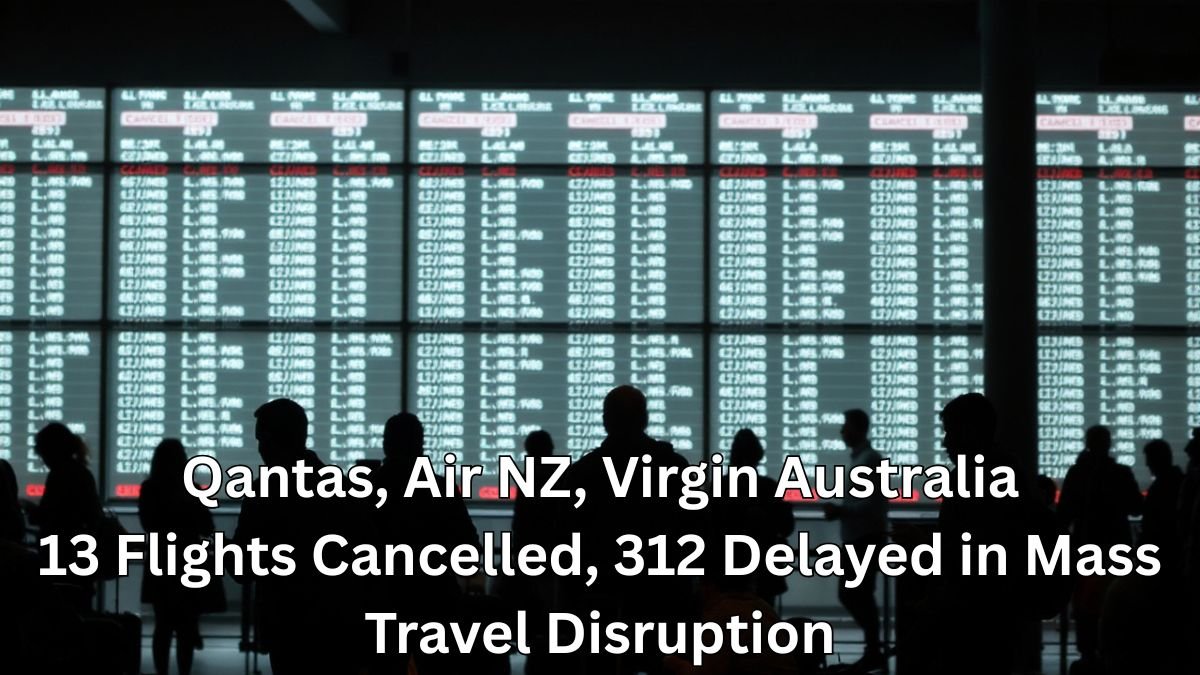 Qantas, Air NZ, Virgin Australia: 13 Flights Cancelled, 312 Delayed in Mass Travel Disruption