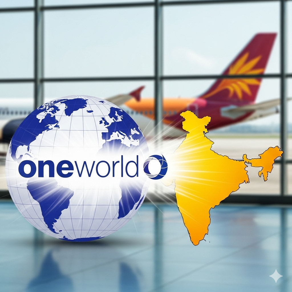 AI Generated - oneworld Alliance Considers Indian Airline Partner to Tap Rapidly Growing Market
