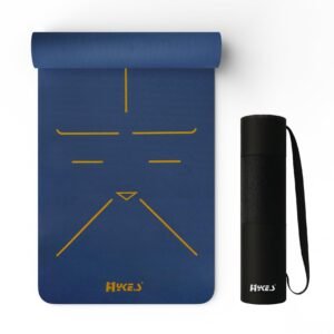 Hykes Yoga Mat for Women & Men - TPE Eco Friendly 6mm thickness Non Slip Classic Pro Exercise Mat for Home Workout Pilates Floor Exercises Gymnastics Meditation with carry Bag & strap